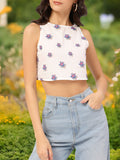 DressBerry Sunkissed Floral Print Crop Top