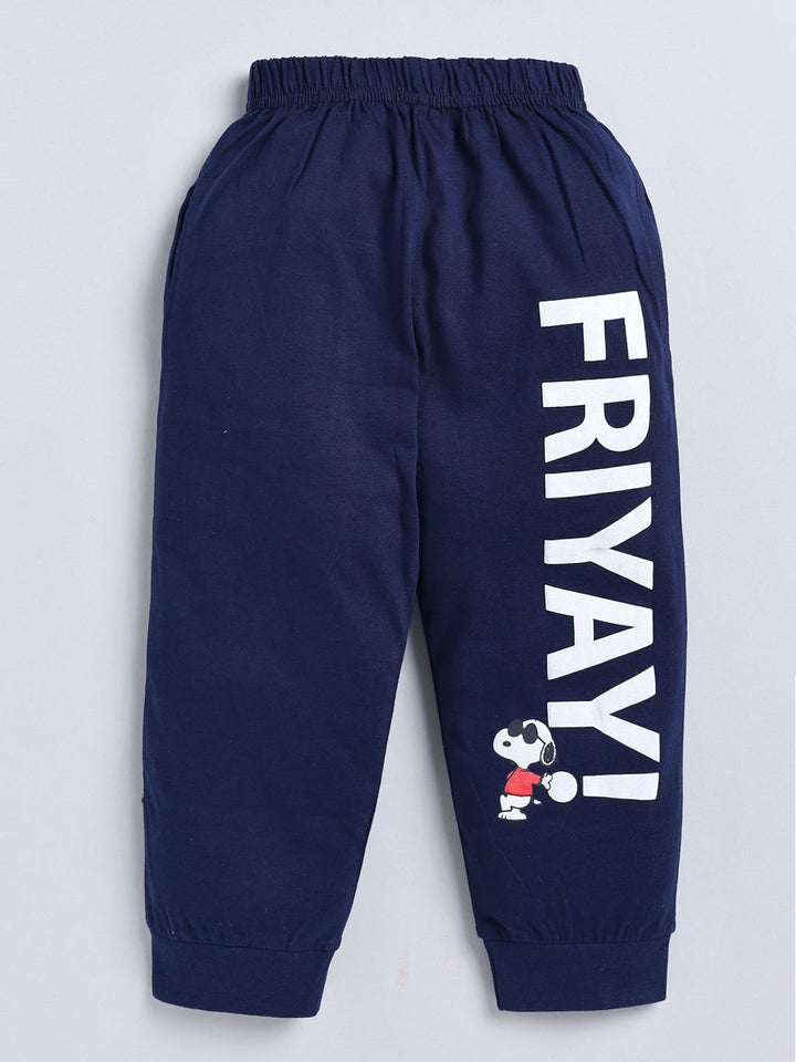 Moms Love Boys Graphic Printed Full Sleeves Tshirt With Joggers