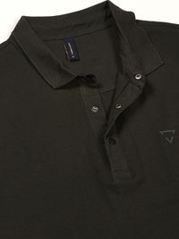 Thomas Scott Men Solid Polo Collar Cotton T-shirt