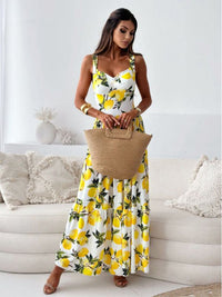 all about you Women Floral Print Fit & Flare Maxi Dress