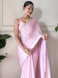Saree mall Embellished Sequinned Tissue Sarees