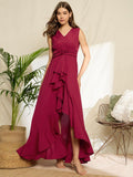 Berrylush Ruffled A-Line Maxi Dress
