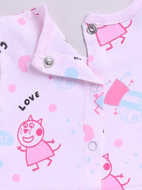 Happy Faces Infant Girls Printed Pure Cotton A-Line Dress