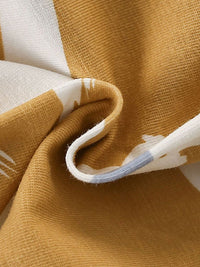 YK Floral Print Puff Sleeve Fit & Flare Mini Dress