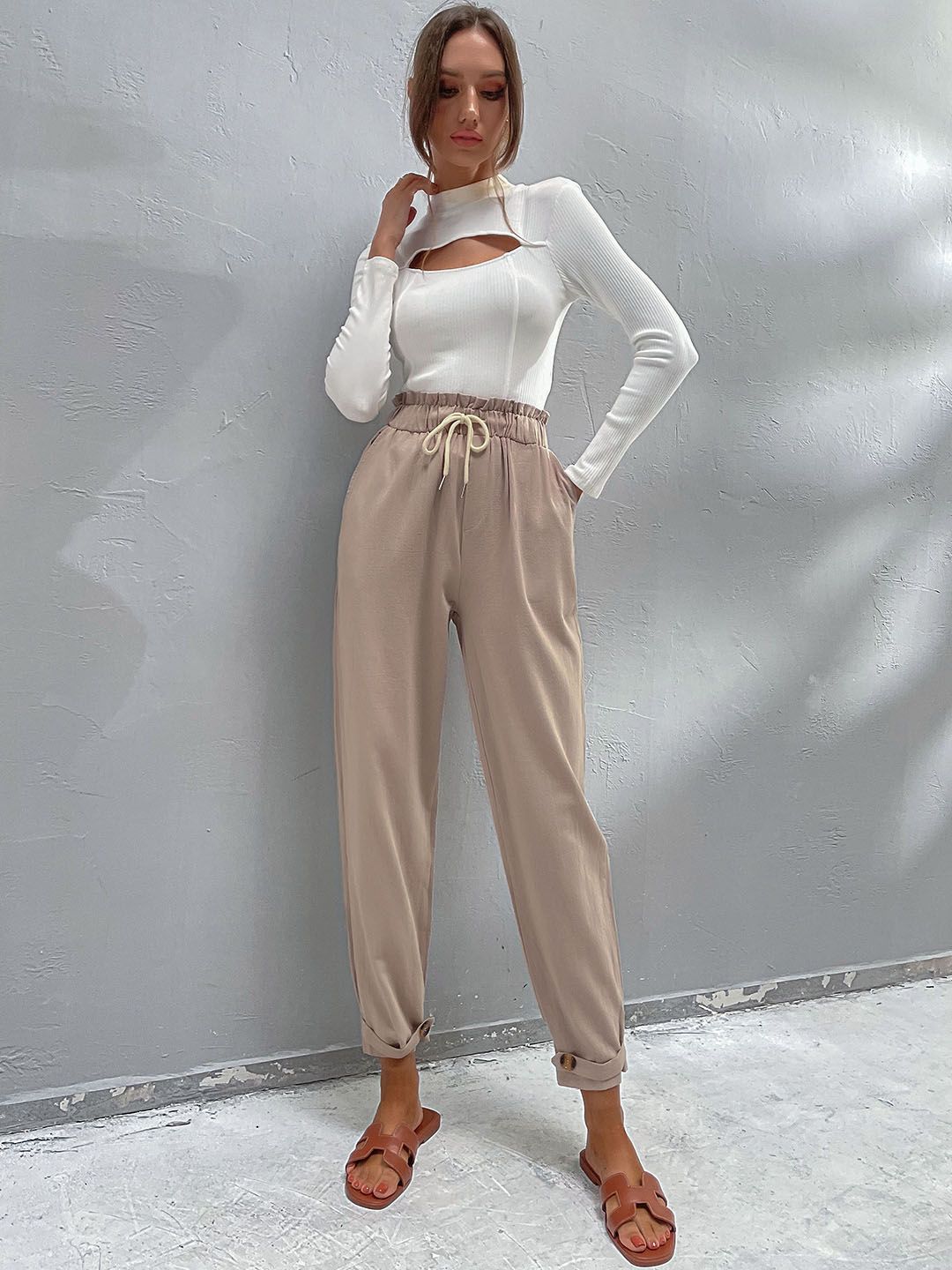 DressBerry Women Smocked Trousers