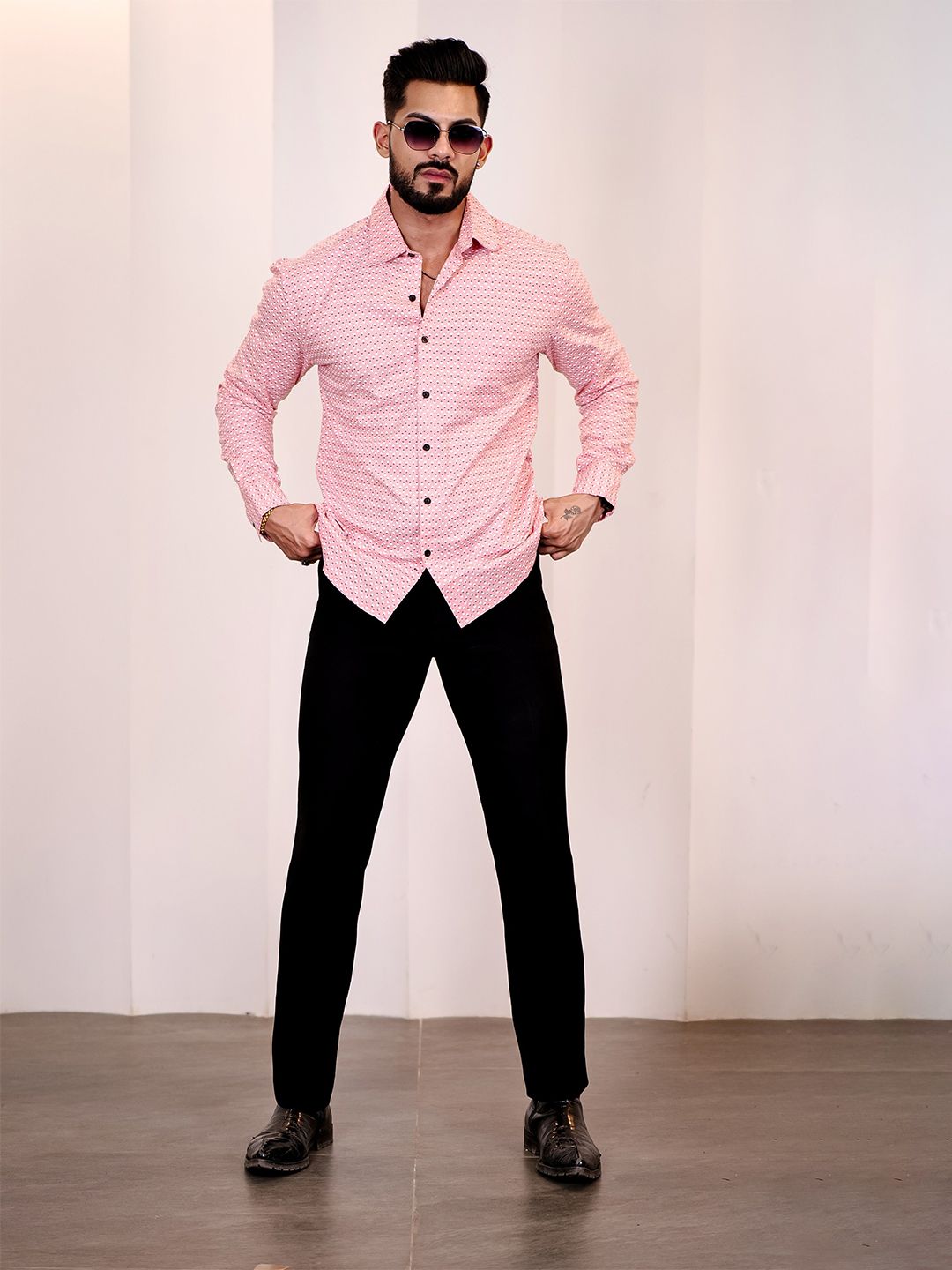Eszett Cutaway Collar Baju Linen Tulen Kasual