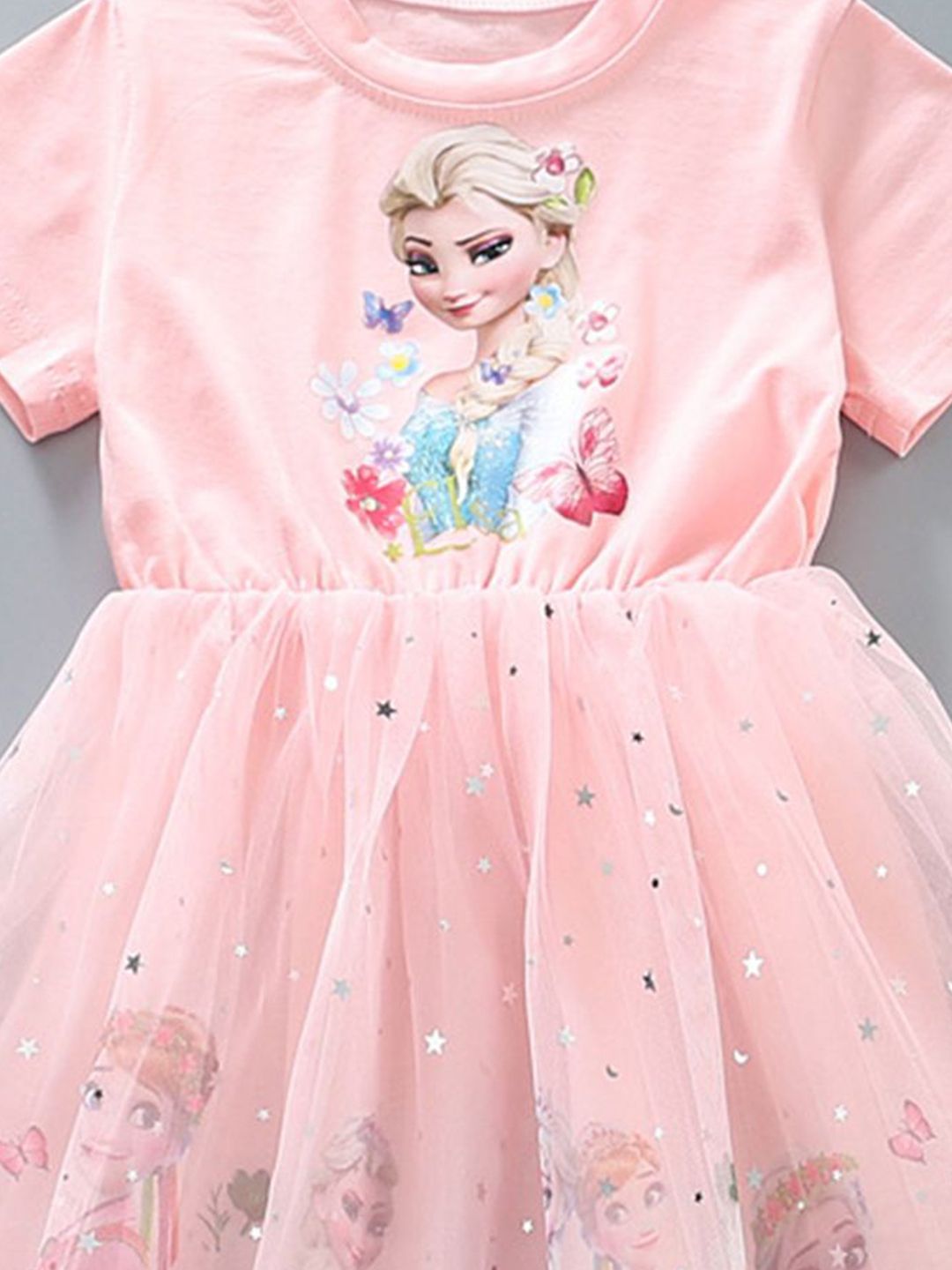 YK Print Fit & Flare Dress