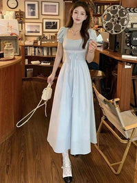 DressBerry Women Tie-Ups Fit & Flare Maxi Dress