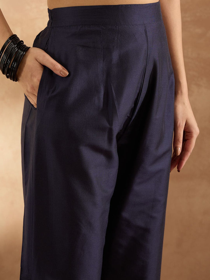 Indo Era Women Ethnic Motifs Embroidered Regular Kurta with Trousers & With Dupatta