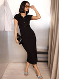 SASSAFRAS Bodycon Midi Dress
