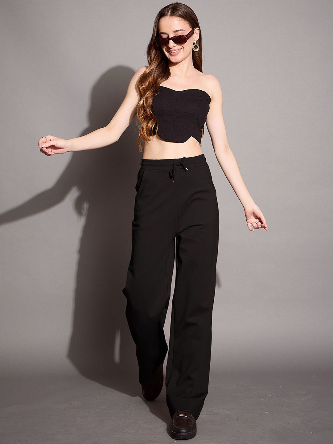 SASSAFRAS BASICS Women Relaxed Fit Mid Rise Track Pants