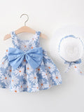 YK Floral Print Fit & Flare Dress