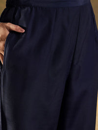 Indo Era Floral Embroidered Straightf Kurta with Trousers & Dupatta