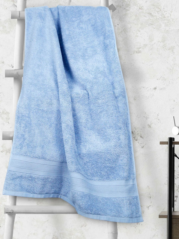 MYTRIDENT Turquoise Blue Cotton 500 GSM Bath Towel