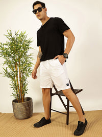 Thomas Scott Men Pure Cotton Mid-Rise Shorts