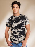 Being Human Men Abstract Printed Round Neck Cotton T-shirt