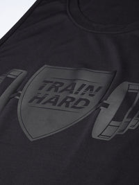 HRX By Hrithik Roshan Training Men Atlantic Blue Rapid-Dry Typography Tshirts