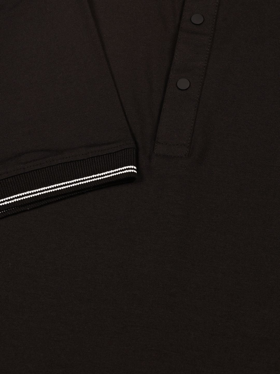 Thomas Scott Men Solid Polo Collar Cotton T-shirt