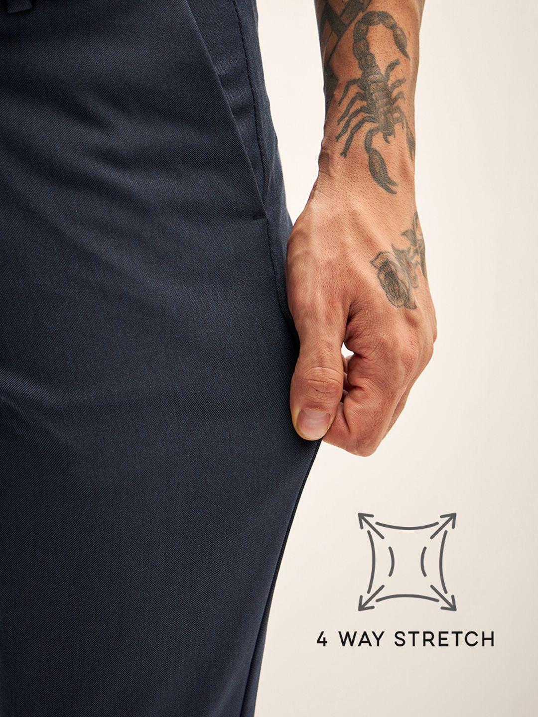 THE BEAR HOUSE Men Slim Fit Trousers