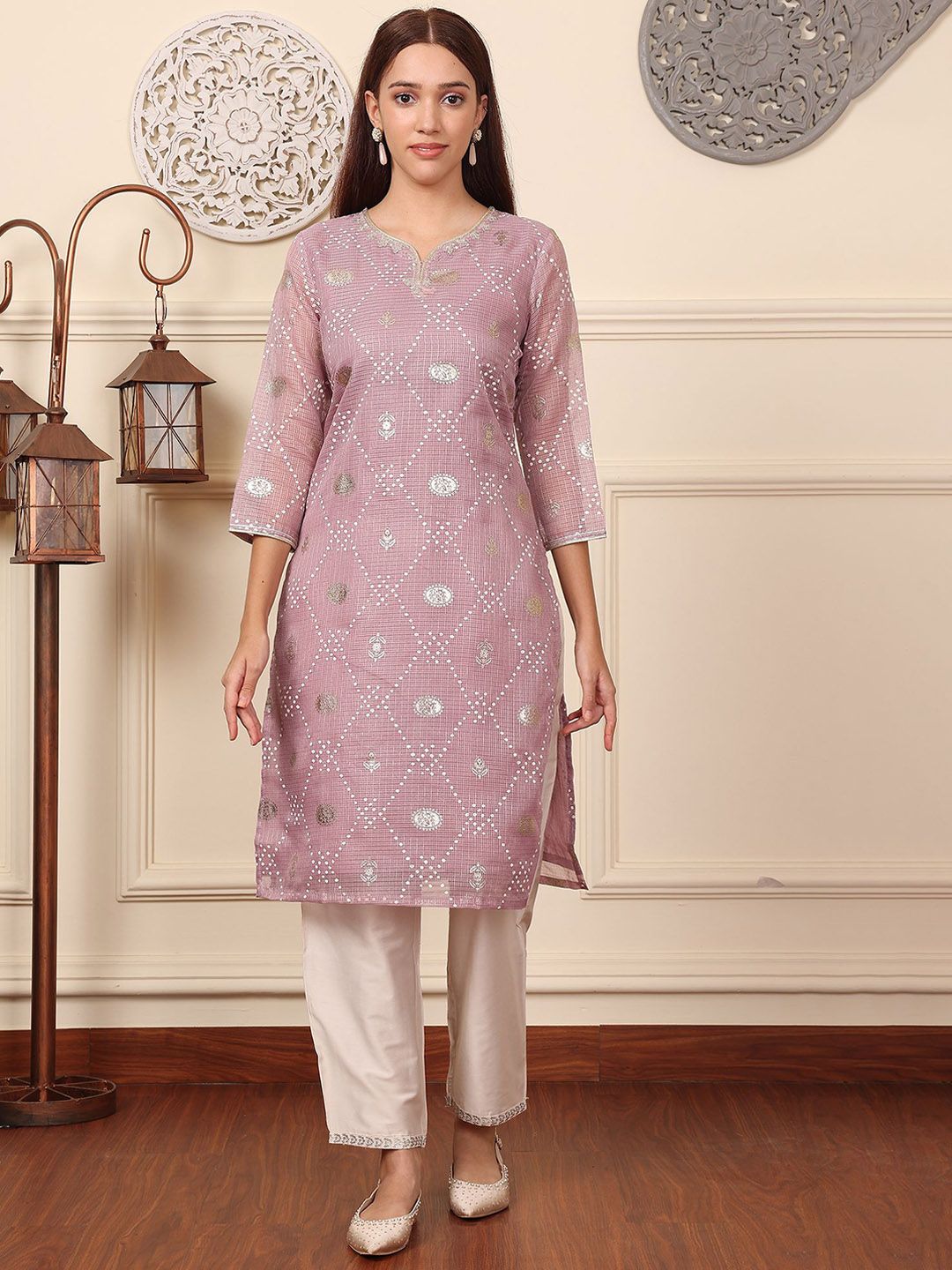 W Women Printed Kurta