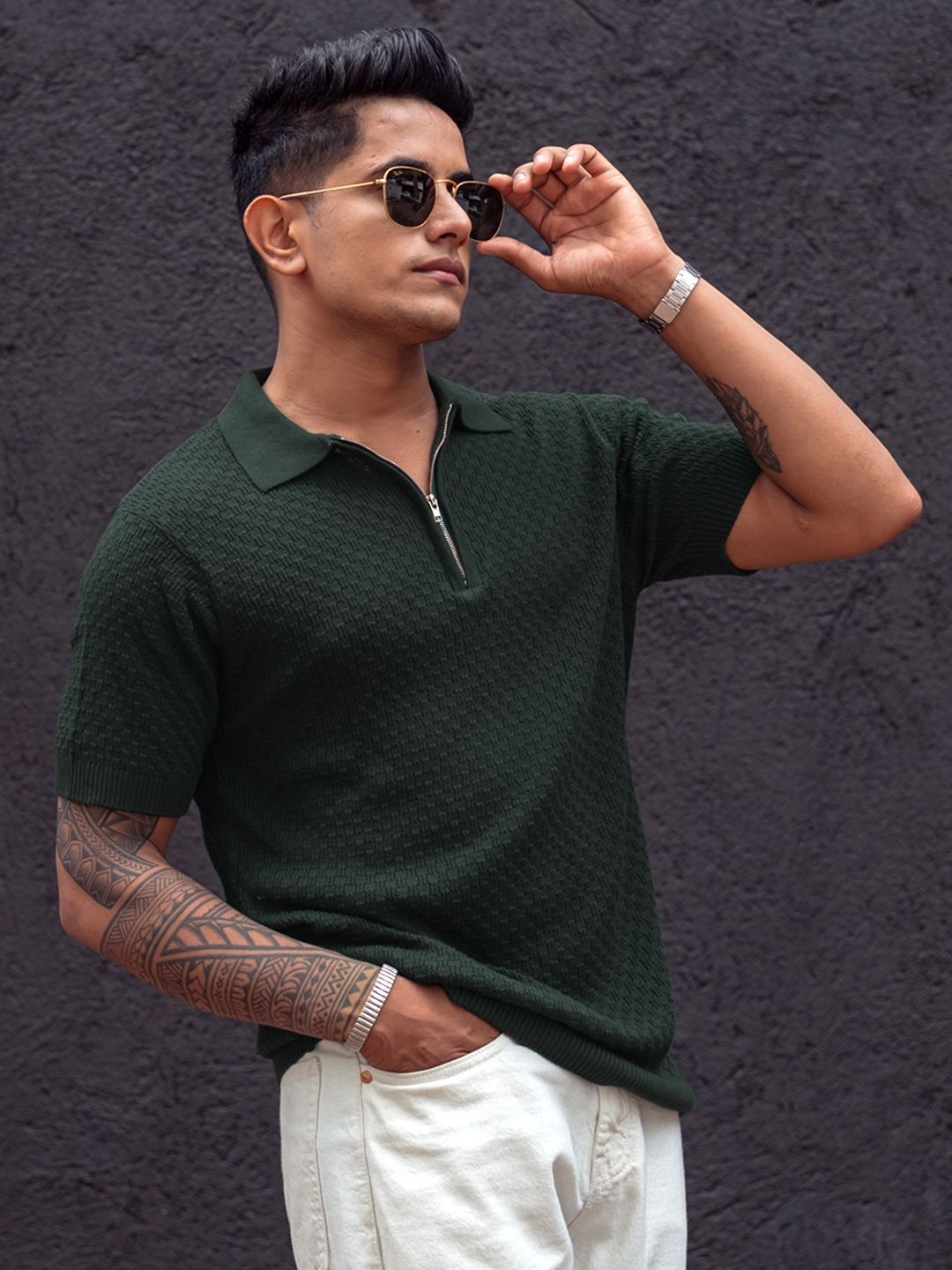 Powerlook Men Polo Collar T-shirt