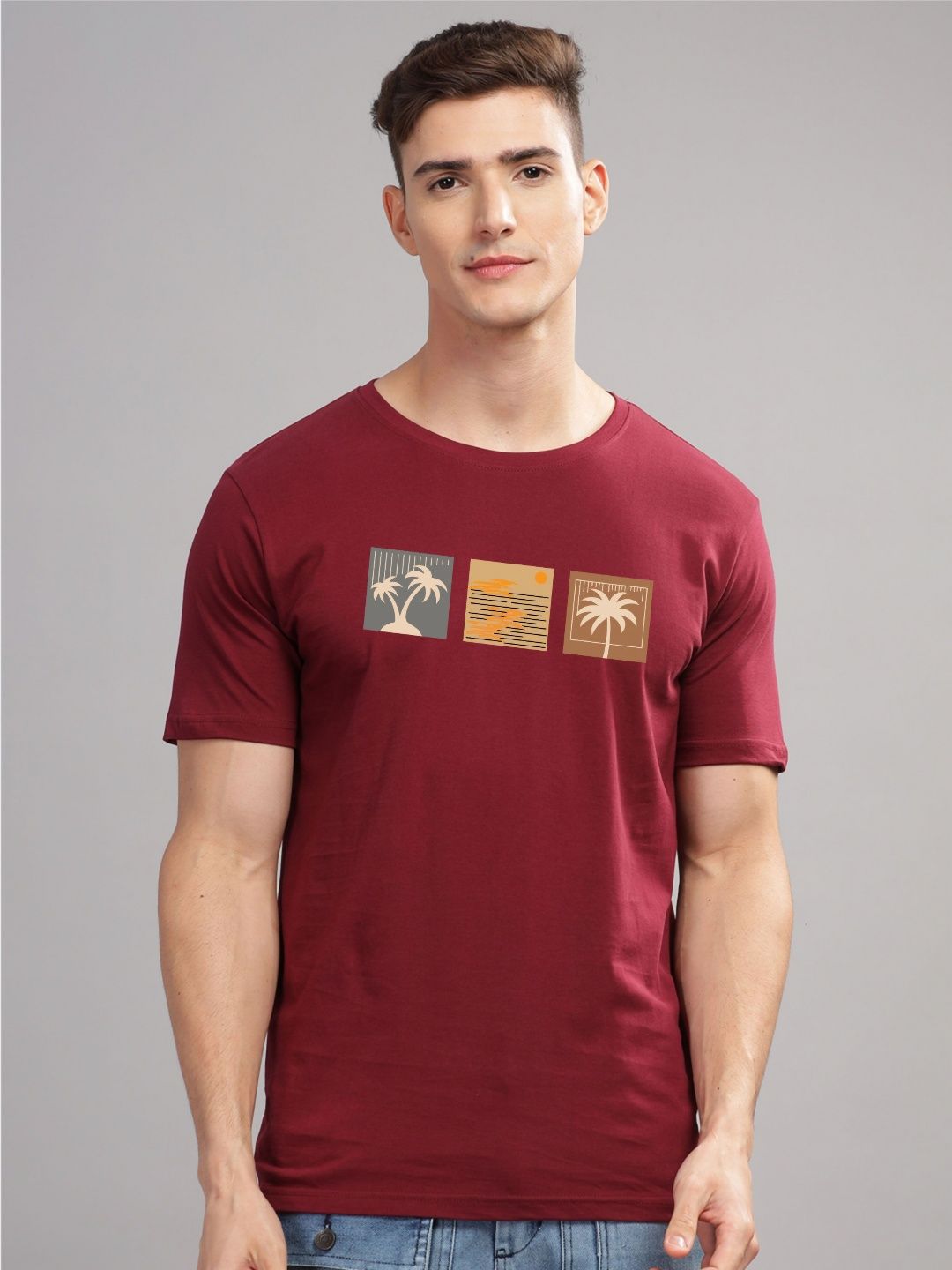 ADRO Men Printed T-shirt