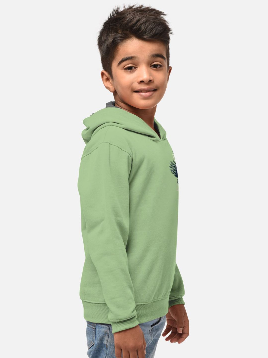 HELLCAT Boys Printed Hooded T-shirt With Jogger