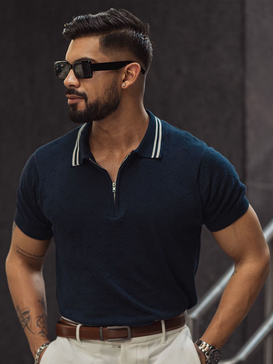 Powerlook Men Polo Collar T-shirt