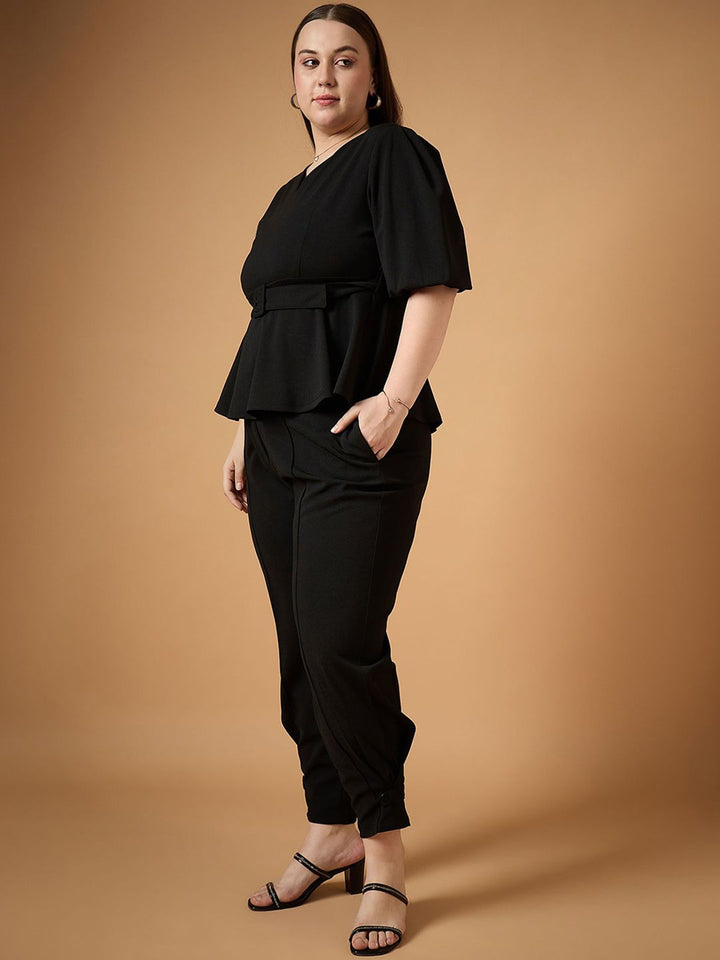 SASSAFRAS  Short Sleeve Peplum Top & Trouser Co-Ords