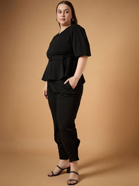 SASSAFRAS  Short Sleeve Peplum Top & Trouser Co-Ords