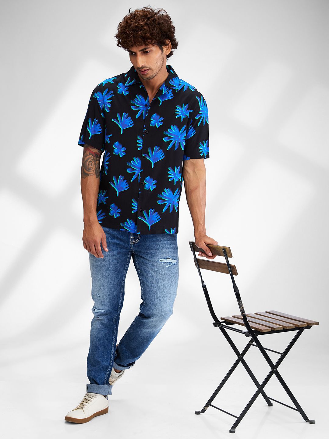 SPYKAR Men Floral Opaque Printed Casual Shirt