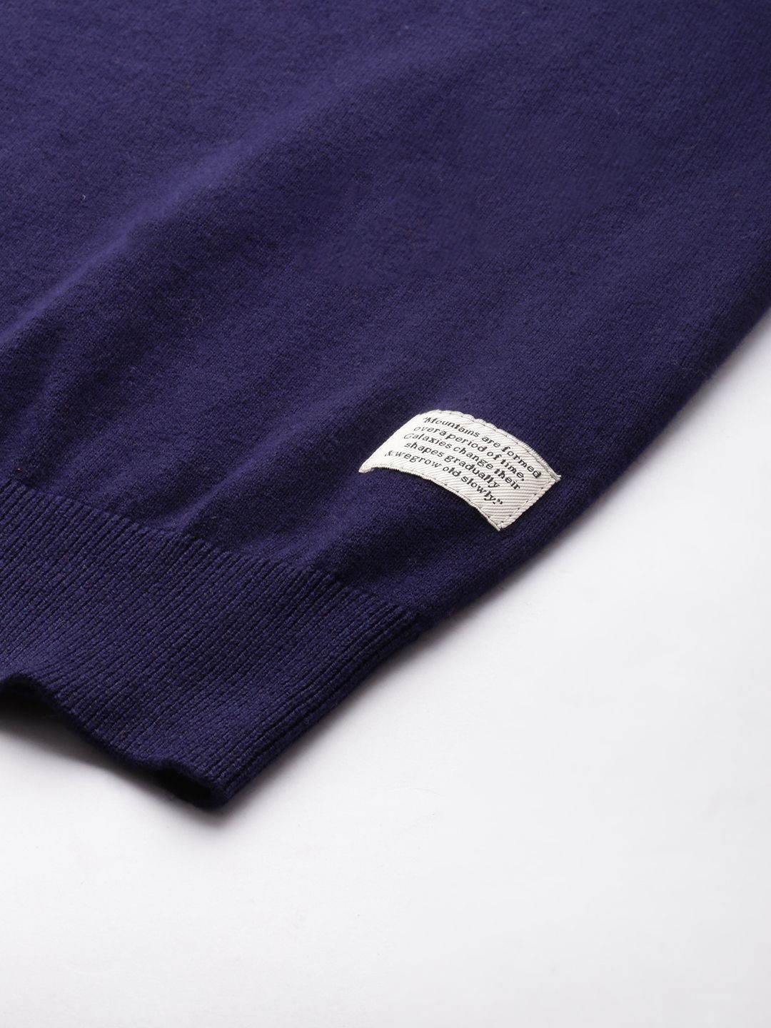 Mr Bowerbird Men Dark Blue Round Neck T-shirt