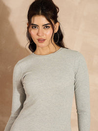 SASSAFRAS Women Full Sleeves Bodycon Midi Dress