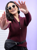 Tokyo Talkies Women Cable Knit Pullover