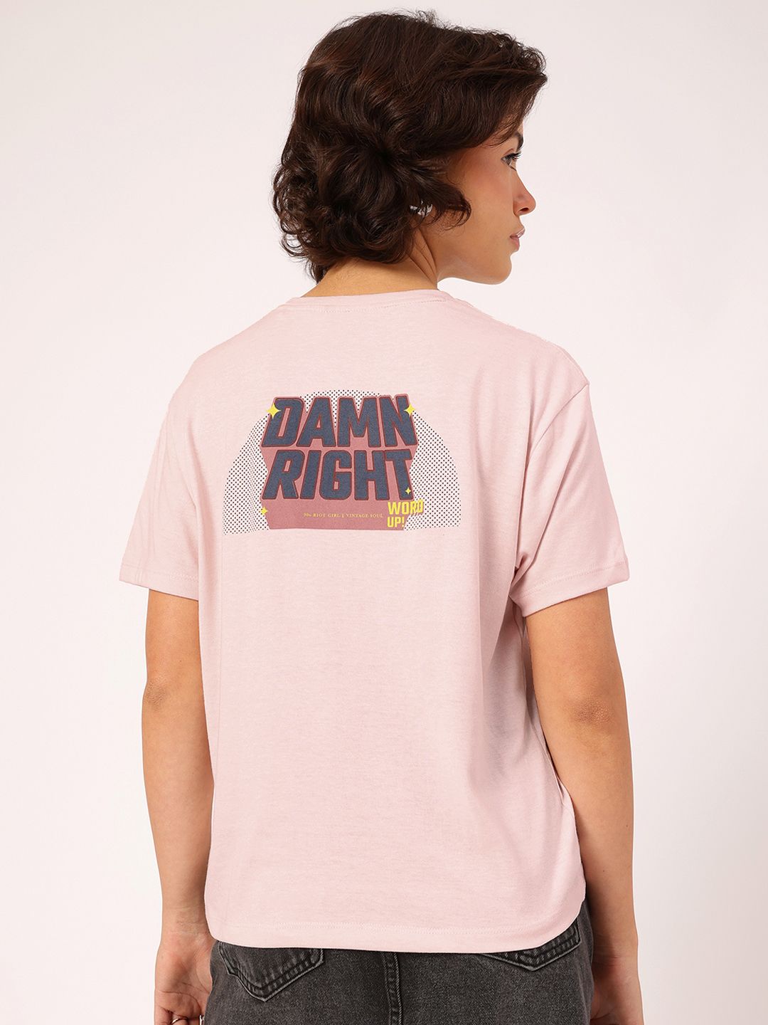 Baju-T Santai Bercetak Tanpa Maaf DressBerry