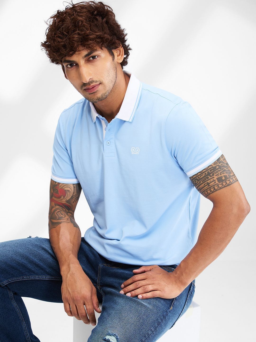 SPYKAR Men Polo Collar Slim Fit T-shirt