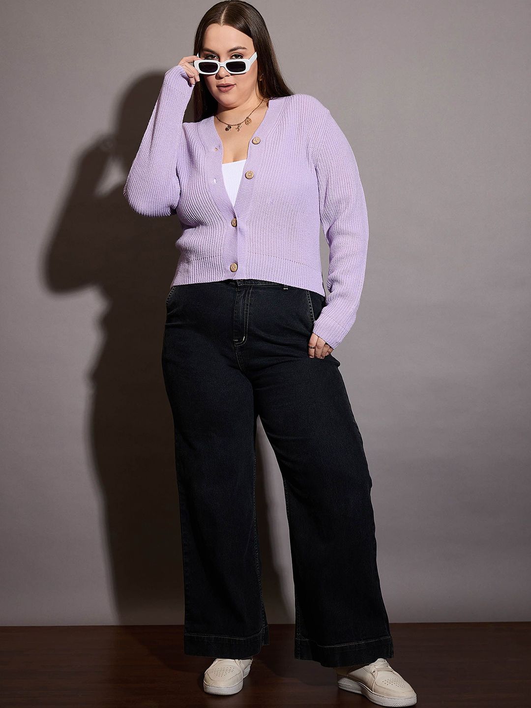 SASSAFRAS Curve Women Ribbed Cardigan Sweater