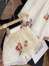 YK Floral Print A-Line Dress