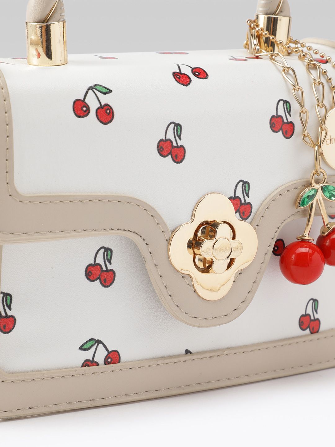 DressBerry Graphic Printed Structured Satchel Bag