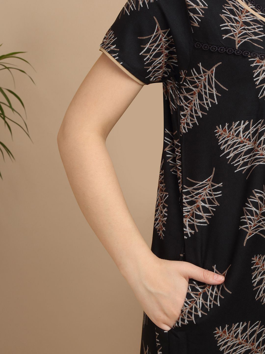 Sweet Dreams Women Printed Maxi Nightdress