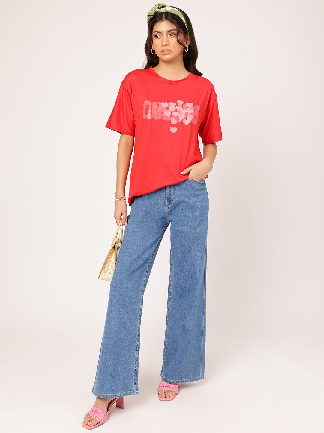 DressBerry Love Language Printed Relaxed T-shirt