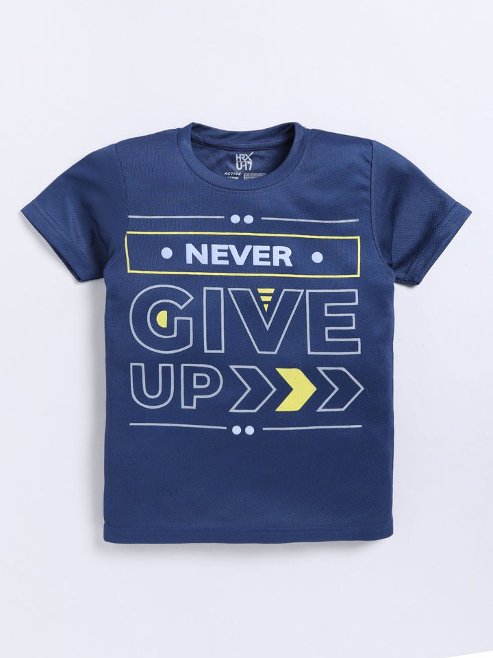 HRX by Hrithik Roshan Boys Typography Printed T-shirt