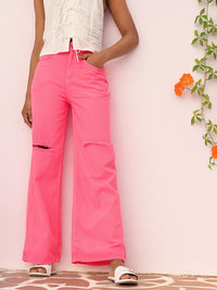 DressBerry Urban Chic Straight Fit Slash Knee Jeans