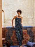 Global Desi Printed Shoulder Straps Kurta with Trousers