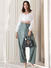 Berrylush Women High-Rise Trousers