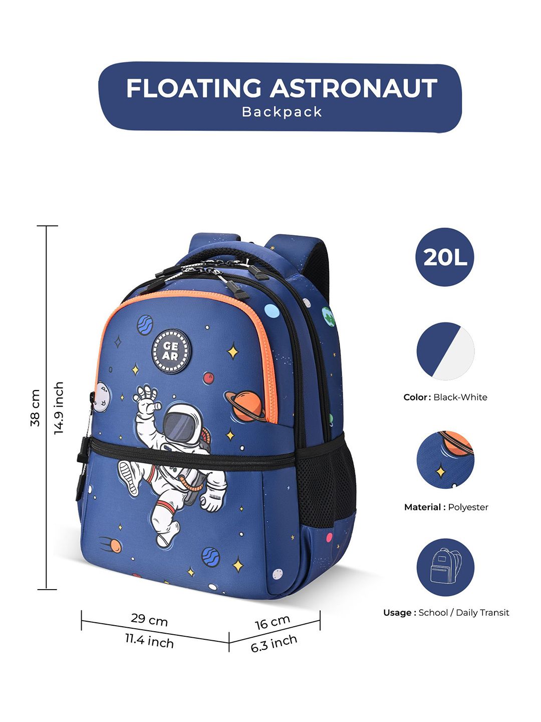 Gear Unisex Graphic Backpack
