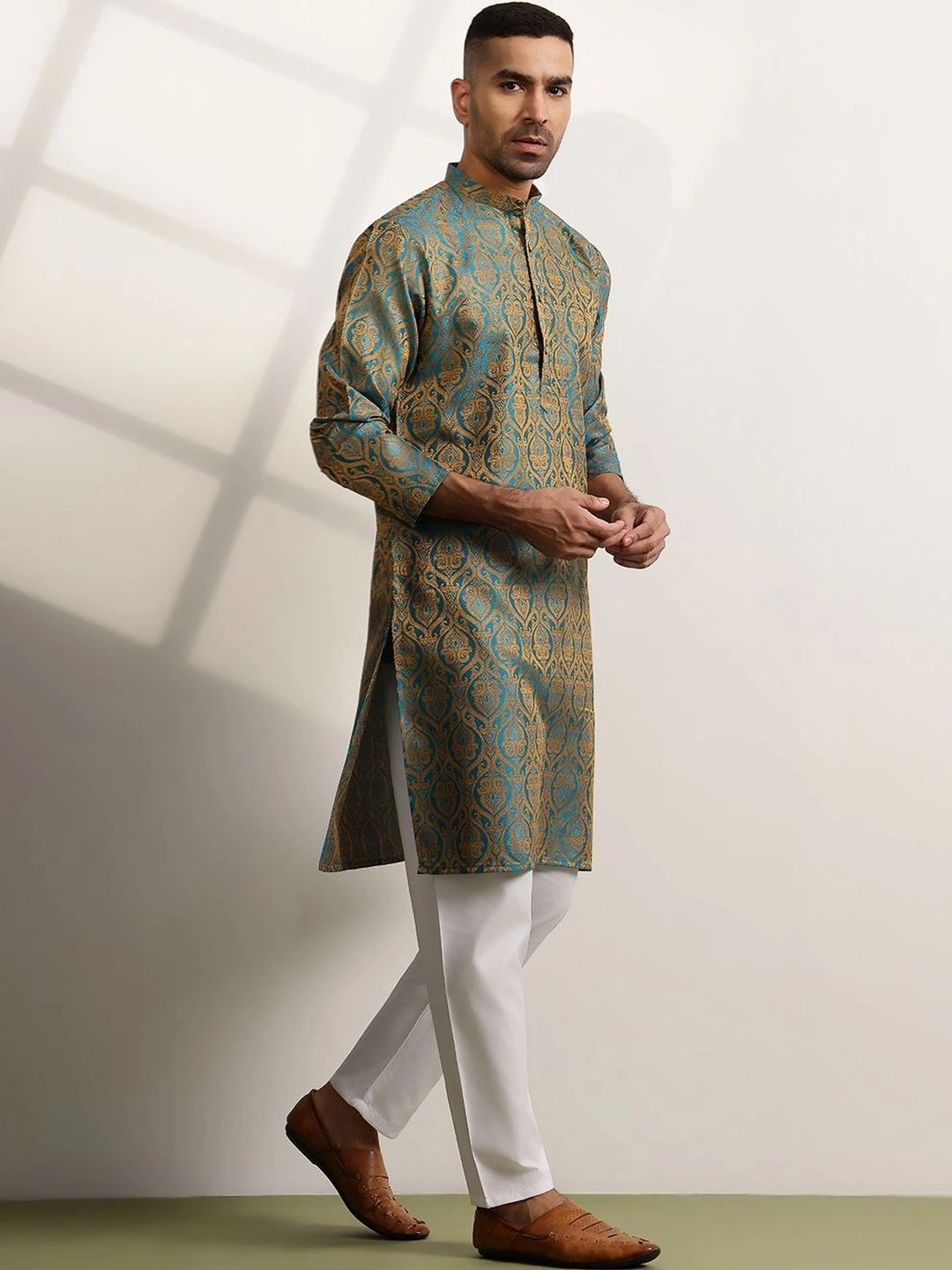 Anouk Men Ethnic Motifs Regular Kurta with Pyjamas