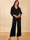AND Lapel Collar Coat With Trouser