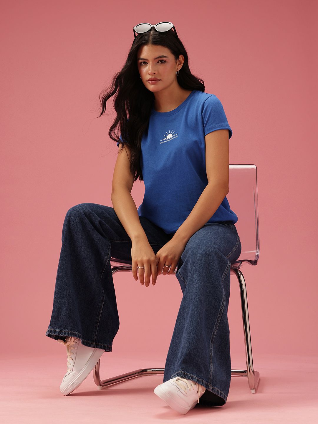 DressBerry Typography Printed Casual T-shirt