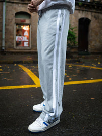Powerlook Men Striped Relaxed Fit Pure Cotton Track Pants